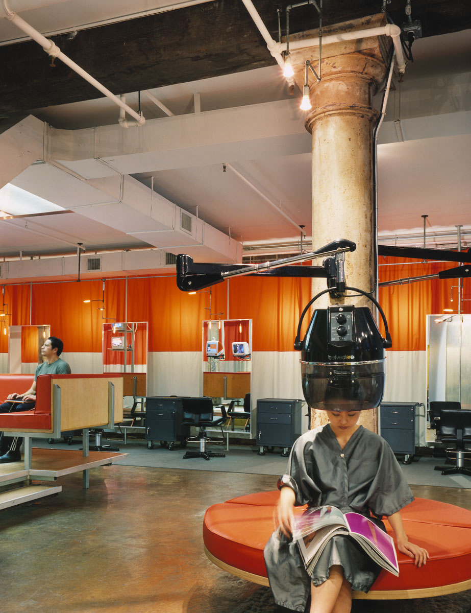 Hair drying station