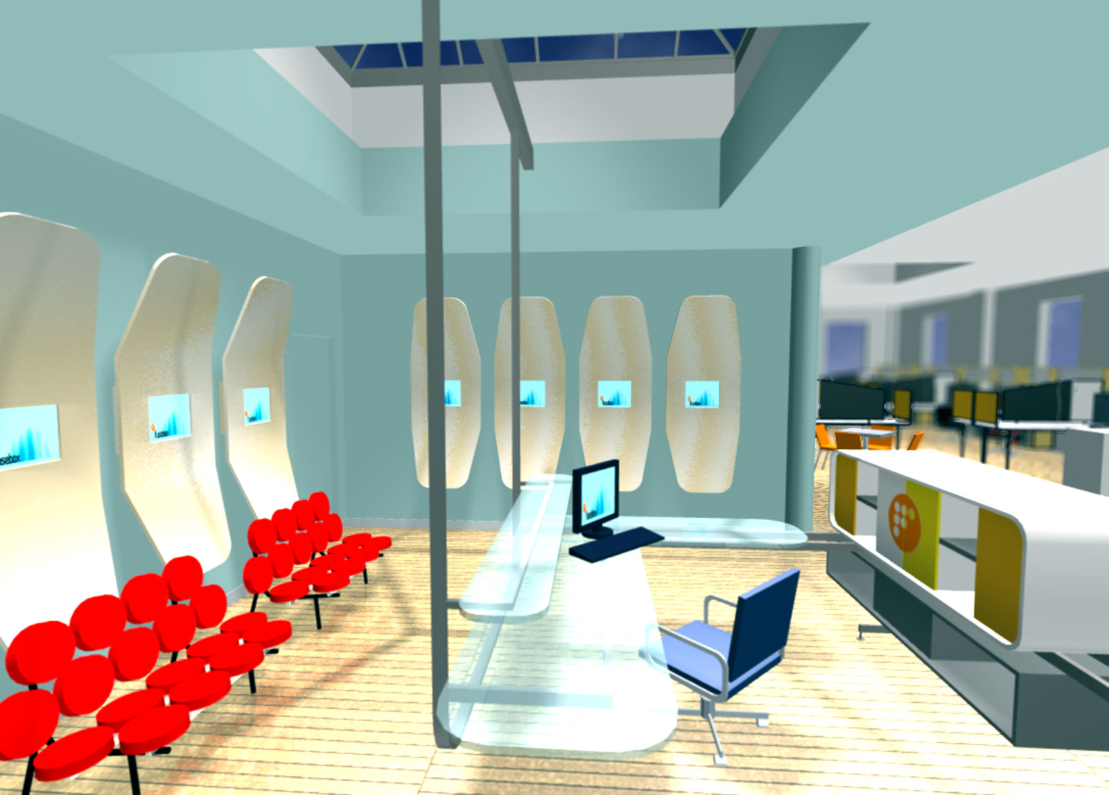 Rendering of reception