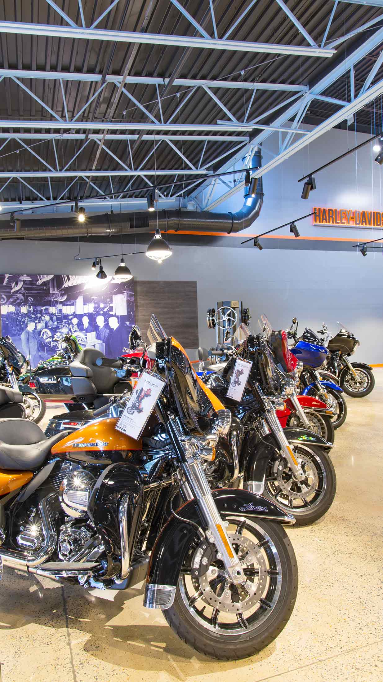 Bikes in Atrium Space