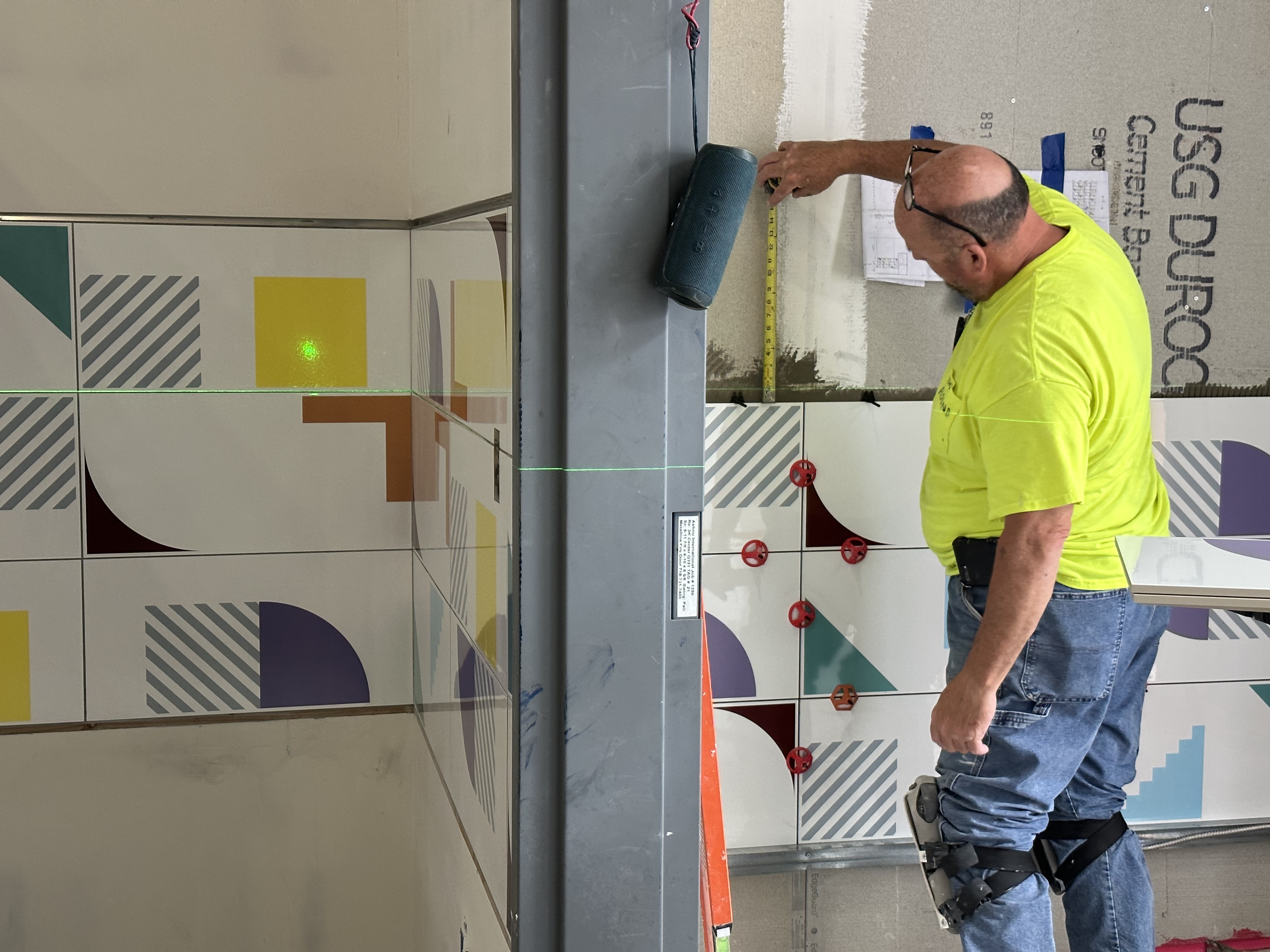 Precision tile installation