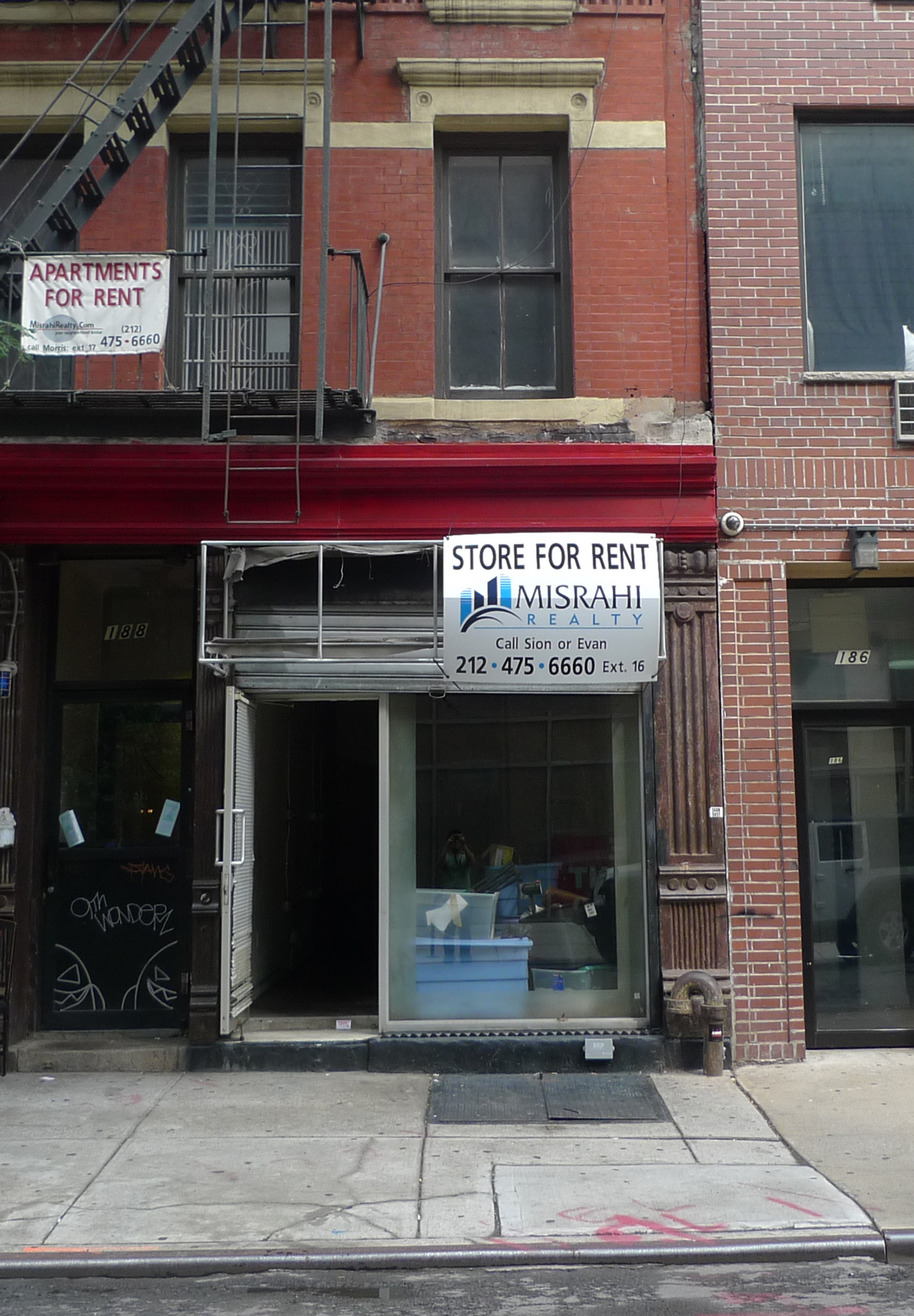 Pre-renovation Storefront