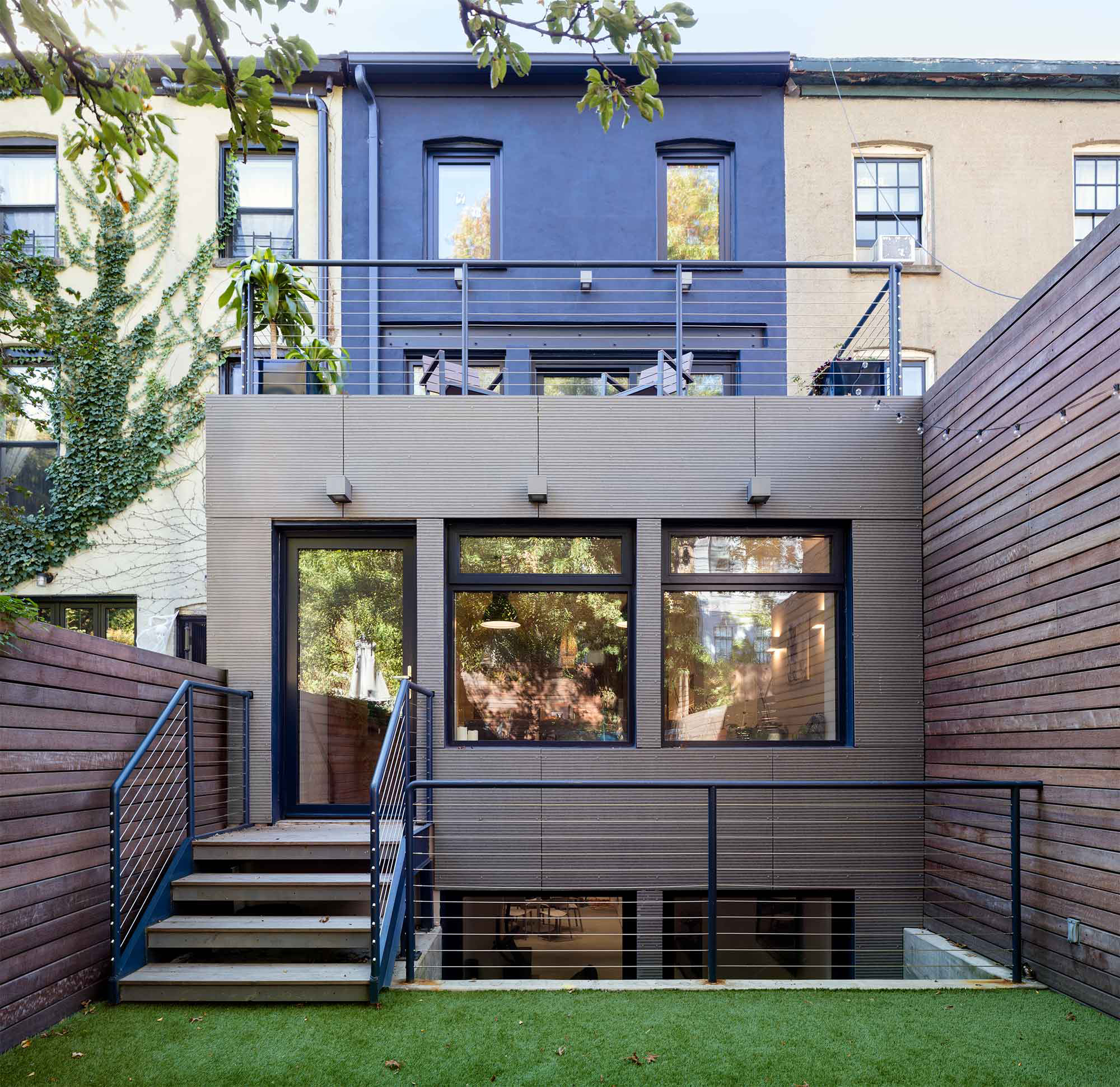 Photograph of Boerum Hill House showing an extension onto a historic structure